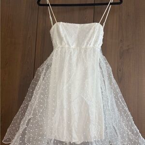 Lucy in the Sky White Mini Dress